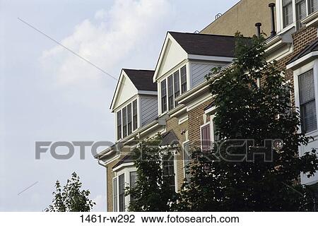 brick, windows, home, exterior, building, gables View Large Photo Image Stock Image - brick, windows, home, exterior, building, gables. Fotosearch