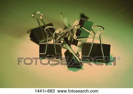Stock Image - business, still life, paper clips, clips, Business still lifes various. Fotosearch