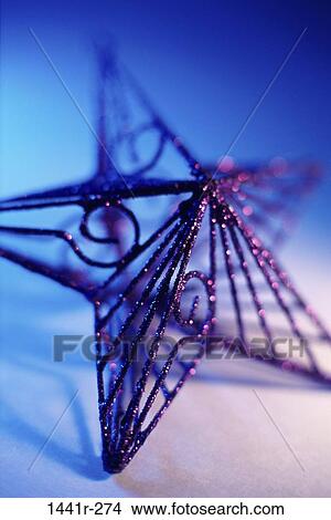 Picture - Christmas, wire, ornament, star, still life, decoration. Fotosearch