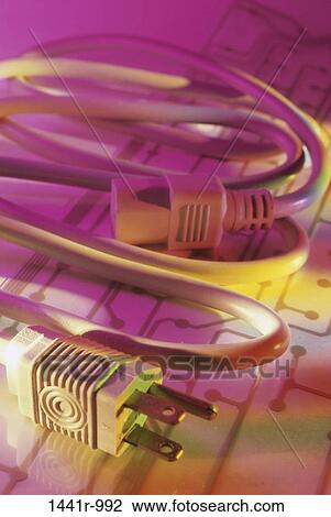 computer, still life, cord, power, plug, component View Large Photo Image Stock Image - computer, still life, cord, power, plug, component. Fotosearch