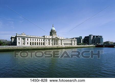 Custom House, Dublin, Ireland View Large Photo Image Stock Photo - Custom House, Dublin, Ireland. Fotosearch