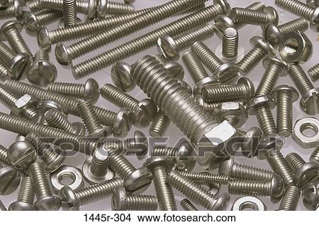 Picture - diversity, still life, hardware, bolts, nuts. Fotosearch