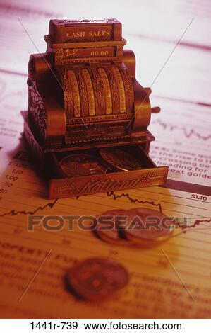 finance, still life, coins, financial, cash register, Financial still lifes View Large Photo Image Stock Photo - finance, still life, coins, financial, cash register, Financial still lifes. Fotosearch
