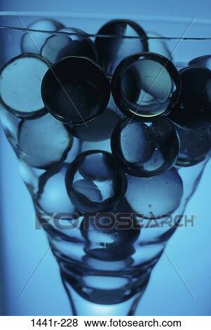 Stock Photo - glass, beads, still life, monochromatic, Still lifes various. Fotosearch