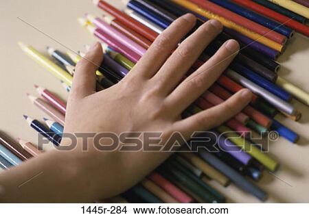 hand, arts, still life, hobby, close-up, pencils View Large Photo Image Picture - hand, arts, still life, hobby, close-up, pencils. Fotosearch