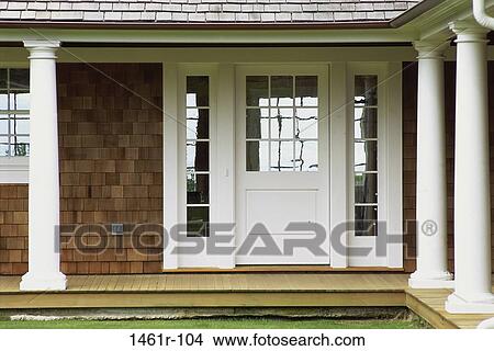 home, door, residential, architecture, columns, house View Large Photo Image Picture - home, door, residential, architecture, columns, house. Fotosearch
