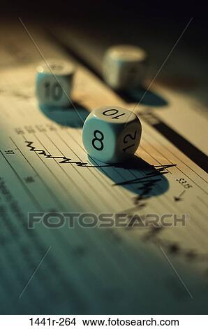 Picture - industry, newspaper, graph, chart, risk, market, finance. Fotosearch