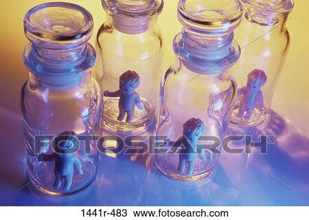 Stock Image - isolation, conformity, still life, cloning, medical research, metaphor. Fotosearch