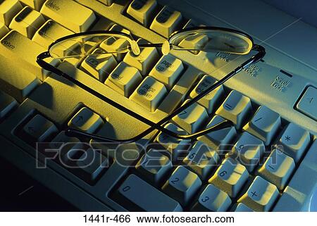 keyboard, eyeglasses, computer, still life, component, part View Large Photo Image Stock Photograph - keyboard, eyeglasses, computer, still life, component, part. Fotosearch