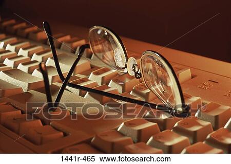 keyboard, eyeglasses, computer, still life, component, part View Large Photo Image Stock Photography - keyboard, eyeglasses, computer, still life, component, part. Fotosearch