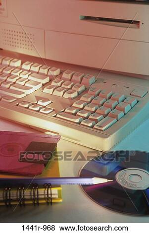 keyboard, pencil, computer, notebook, education, still life View Large Photo Image Stock Photo - keyboard, pencil, computer, notebook, education, still life. Fotosearch