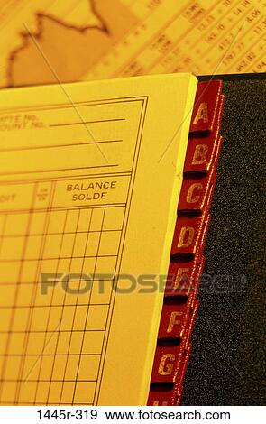 ledger, business, still life, monochromatic, Business still lifes various View Large Photo Image Stock Photo - ledger, business, still life, monochromatic, Business still lifes various. Fotosearch