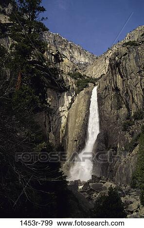 Lower Yosemite Fall, Yosemite National Park, California, USA View Large Photo Image Stock Photo - Lower Yosemite Fall, Yosemite National Park, California, USA. Fotosearch