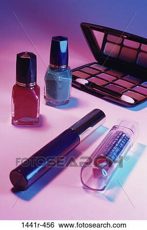 makeup, lipstick, still life, beauty, nail polish, cosmetic View Large Photo Image Stock Photograph - makeup, lipstick, still life, beauty, nail polish, cosmetic. Fotosearch