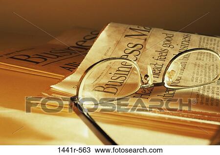 newspaper, eyeglasses, business, still life, Business still lifes various View Large Photo Image Stock Image - newspaper, eyeglasses, business, still life, Business still lifes various. Fotosearch
