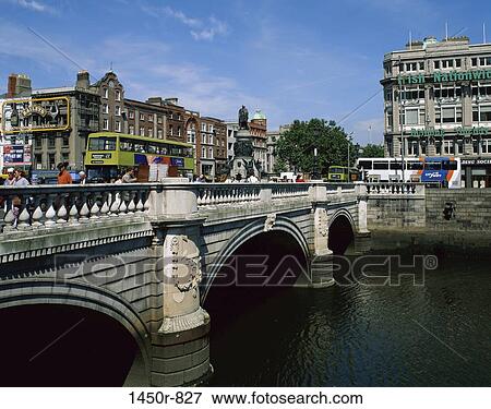 O'Connell Bridge, Dublin, Ireland View Large Photo Image Stock Photo - O'Connell Bridge, Dublin, Ireland. Fotosearch