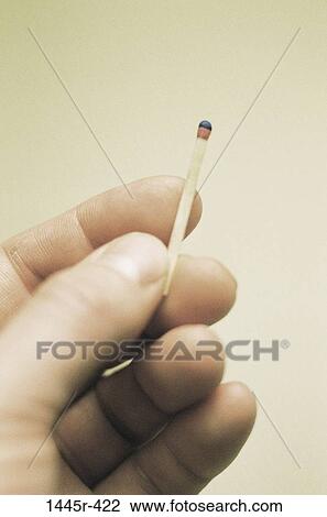 Stock Image - one, hand, holding, single, solitary, still life, stick. Fotosearch