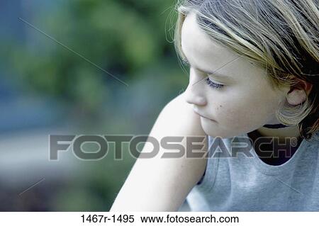 people, girl, outdoors, looking, child View Large Photo Image Stock Photography - people, girl, outdoors, looking, child. Fotosearch