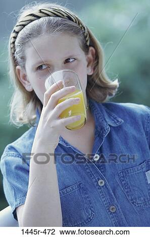 people, glass, orange juice, drinking, girl, outdoors, child View Large Photo Image Stock Image - people, glass, orange juice, drinking, girl, outdoors, child. Fotosearch