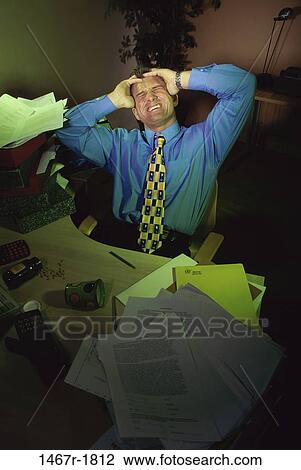 people, headache, desk, stress, business, brunette View Large Photo Image Stock Image - people, headache, desk, stress, business, brunette. Fotosearch