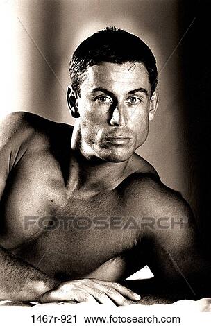 Stock Image - people, posing, portrait, black and white, monochromatic. Fotosearch