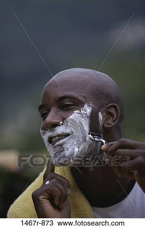 people, smiling, concentrating, smile, shaving, shaving cream View Large Photo Image Stock Image - people, smiling, concentrating, smile, shaving, shaving cream. Fotosearch