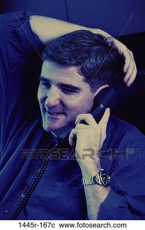 people, telephone, talking, phone, watch, Middle-aged View Large Photo Image Stock Image - people, telephone, talking, phone, watch, Middle-aged. Fotosearch