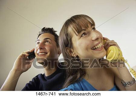 people, telephone, talking, phone, teens, brunette View Large Photo Image Stock Image - people, telephone, talking, phone, teens, brunette. Fotosearch