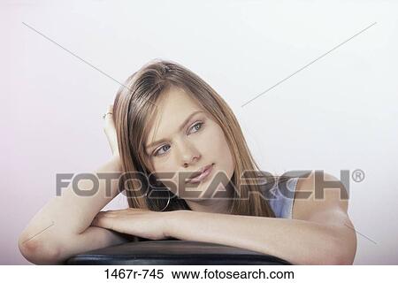 people, woman, contemplating, brunette, fashion, indoors View Large Photo Image Stock Photography - people, woman, contemplating, brunette, fashion, indoors. Fotosearch