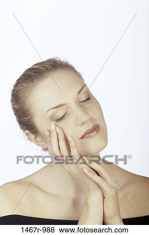people, woman, graceful, blond, posing, indoors View Large Photo Image Stock Photo - people, woman, graceful, blond, posing, indoors. Fotosearch