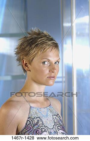 people, woman, staring, serious, brunette, stare View Large Photo Image Stock Photo - people, woman, staring, serious, brunette, stare. Fotosearch