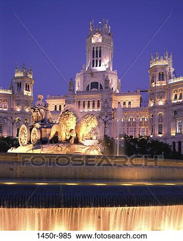 Plaza de Cibeles, Madrid, Spain View Large Photo Image Stock Photography - Plaza de Cibeles, Madrid, Spain. Fotosearch