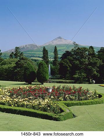 Powerscourt Garden, Ireland View Large Photo Image Stock Image - Powerscourt Garden, Ireland. Fotosearch