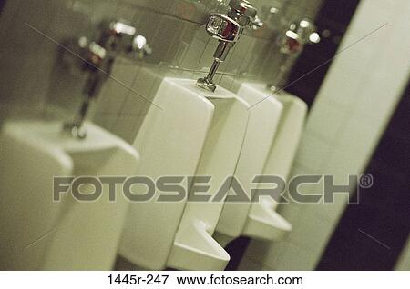 public, row, bathroom, restroom, urinal, men's room View Large Photo Image Stock Photo - public, row, bathroom, restroom, urinal, men's room. Fotosearch