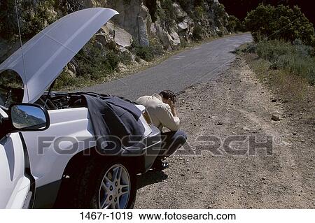 road, car, broken, stress, outdoors, defeat View Large Photo Image Stock Photo - road, car, broken, stress, outdoors, defeat. Fotosearch
