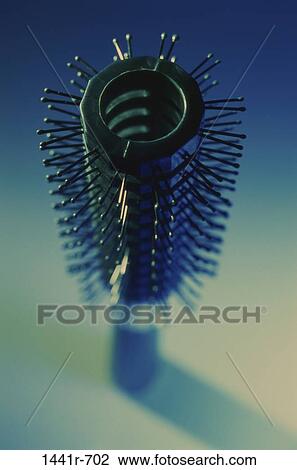 Stock Image - round, still life, brush, hair care, grooming, housewares. Fotosearch