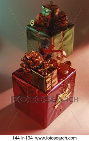 wrapped, Christmas, gifts, presents, still life, holiday, Decorations Christmas View Large Photo Image Picture - wrapped, Christmas, gifts, presents, still life, holiday, Decorations Christmas. Fotosearch