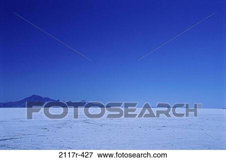 Stock Photo - Bonneville Salt Flats, Utah, USA. Fotosearch