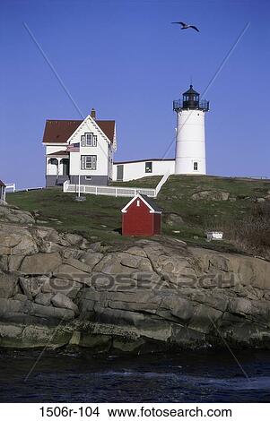 Cape Neddick Lighthouse, Maine, USA View Large Photo Image Picture - Cape Neddick Lighthouse, Maine, USA. Fotosearch