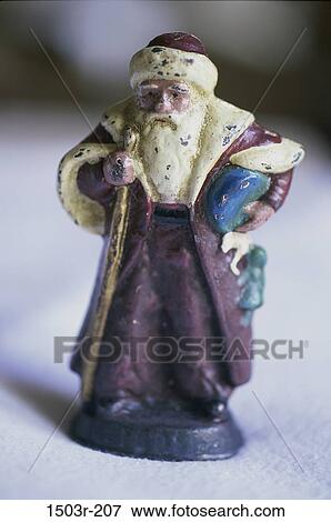 Stock Photo - Christmas, ornament, still life, old, decoration, figurine. Fotosearch