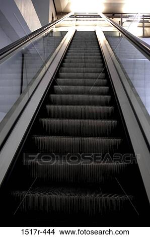 escalator, moving, empty, architecture, staircase, perspective View Large Photo Image Picture - escalator, moving, empty, architecture, staircase, perspective. Fotosearch