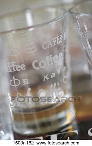glasses, coffee, empty, writing, still life, detail View Large Photo Image Stock Image - glasses, coffee, empty, writing, still life, detail. Fotosearch