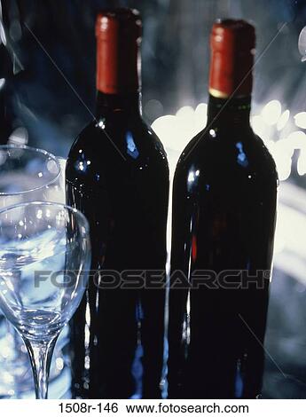glasses, wine, bottles, alcoholic, beverages, still life View Large Photo Image Stock Photograph - glasses, wine, bottles, alcoholic, beverages, still life. Fotosearch