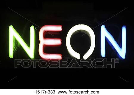 illuminated, shining, neon, lit, glowing, sign View Large Photo Image Stock Image - illuminated, shining, neon, lit, glowing, sign. Fotosearch