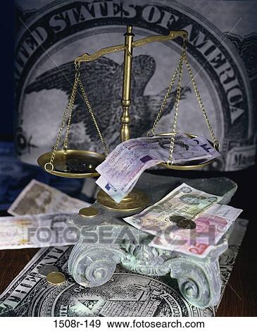 money, finance, scale, weighing, still life, currency View Large Photo Image Stock Photo - money, finance, scale, weighing, still life, currency. Fotosearch