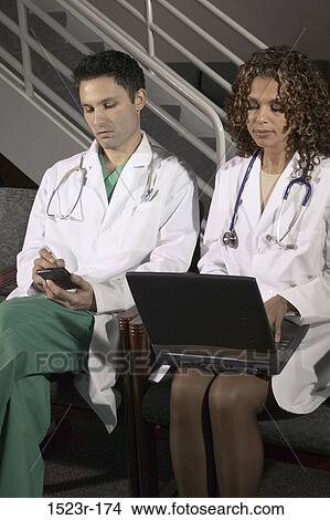 multiethnic, computer, laptop, concentrating, health, using, personnel View Large Photo Image Picture - multiethnic, computer, laptop, concentrating, health, using, personnel. Fotosearch