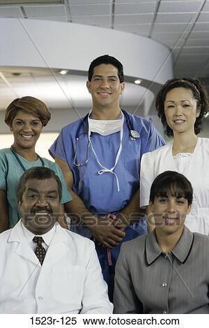 multiethnic, smiling, health, posing, personnel, medical personnel View Large Photo Image Stock Photography - multiethnic, smiling, health, posing, personnel, medical personnel. Fotosearch