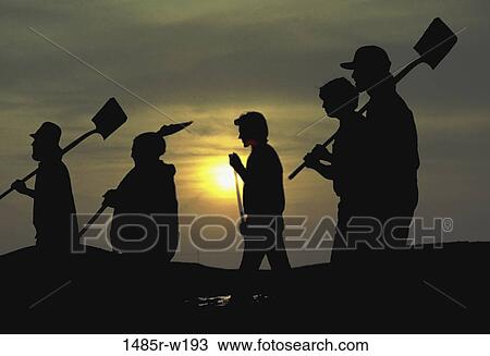 people, industry, silhouette, outdoors, workers, occupation View Large Photo Image Stock Image - people, industry, silhouette, outdoors, workers, occupation. Fotosearch