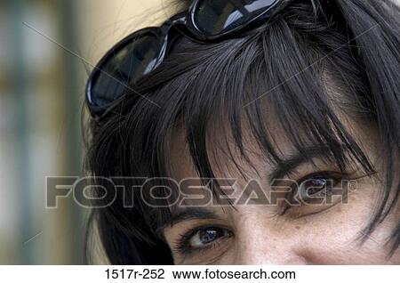 people, woman, eyes, sunglasses, outdoors, looking View Large Photo Image Stock Image - people, woman, eyes, sunglasses, outdoors, looking. Fotosearch