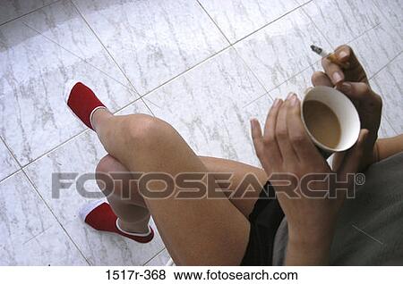 people, woman, smoke, coffee, cigarette, mug View Large Photo Image Stock Photo - people, woman, smoke, coffee, cigarette, mug. Fotosearch